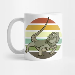 Chinese Water Dragon Portrait on Sunset Mug